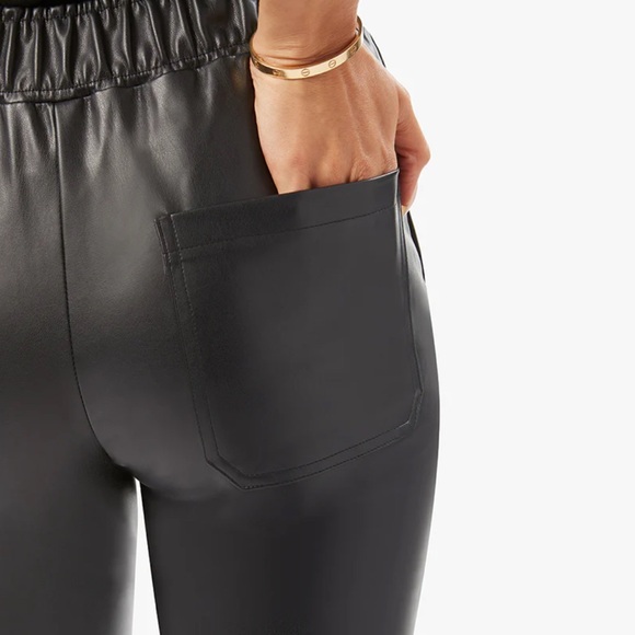Vegan Leather Joggers NWT - Picture 3 of 4